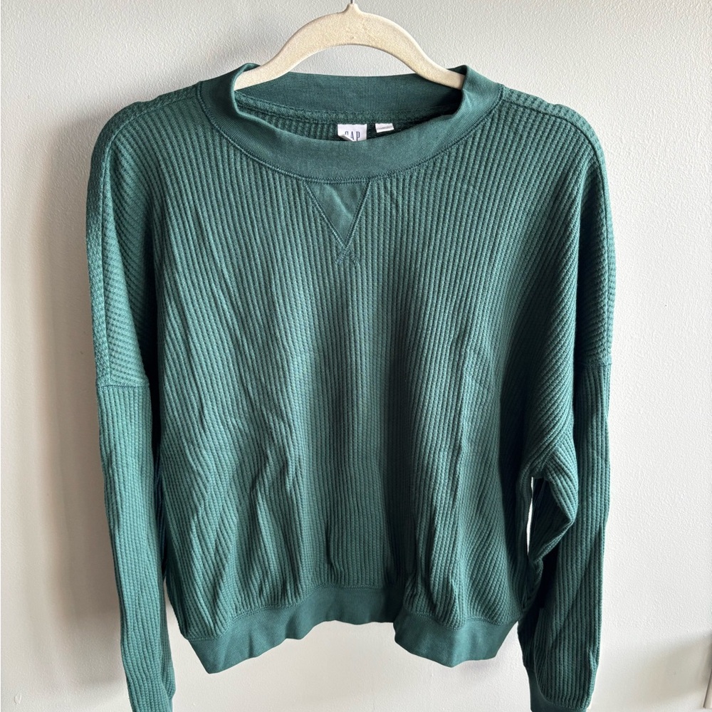 Gap Crew Neck Waffle Knit Sweater